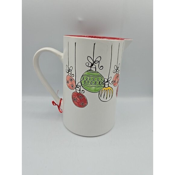 Spectrum Designz Ceramic Pitcher Christmas Ornaments Paint Stoneware 52 oz. New - Picture 5 of 9